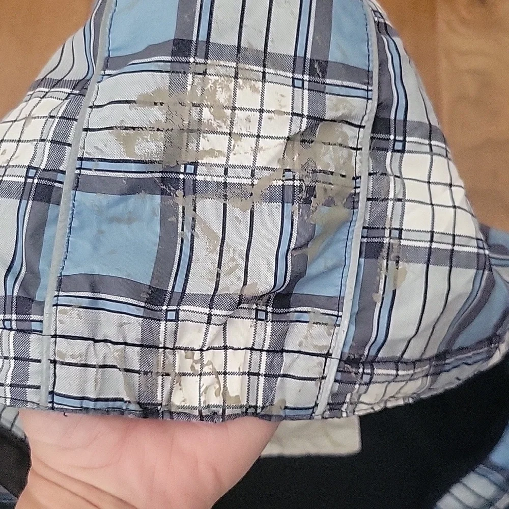 Hanna Andersson Waterproof Blue Plaid Lined Coat‎ 10